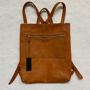 Parker Clay Miramar Leather Backpack Rust Brown